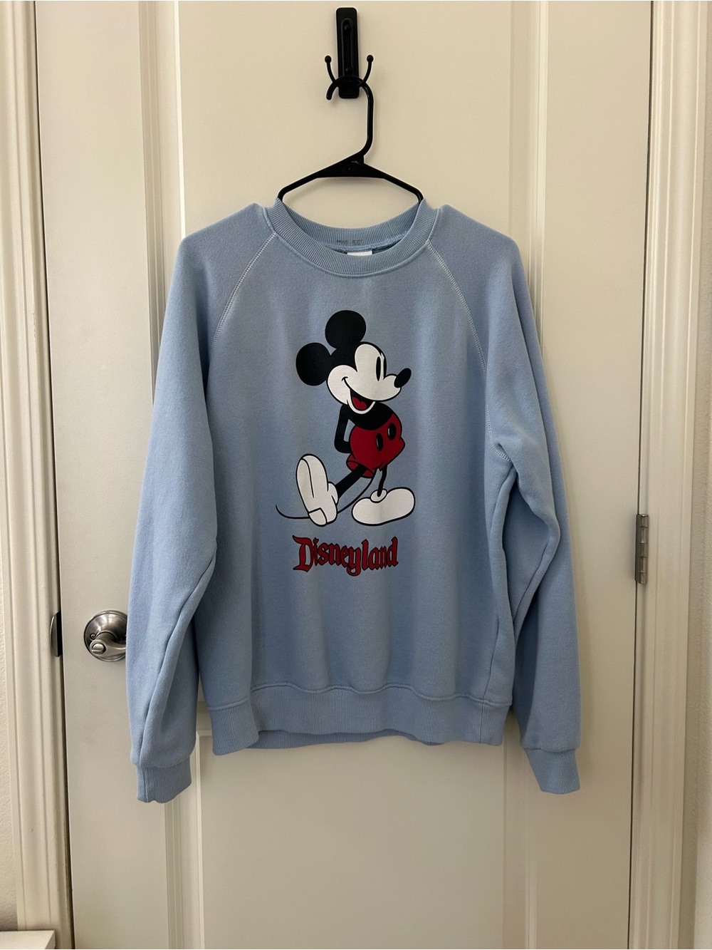Disney Light Blue Mickey Mouse Crewneck Sweatshirt
